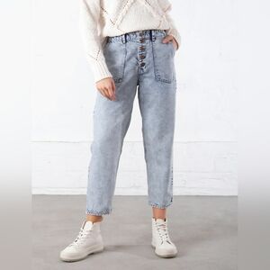 Naf Naf High Rise Slouchy Mom Jeans Size 8